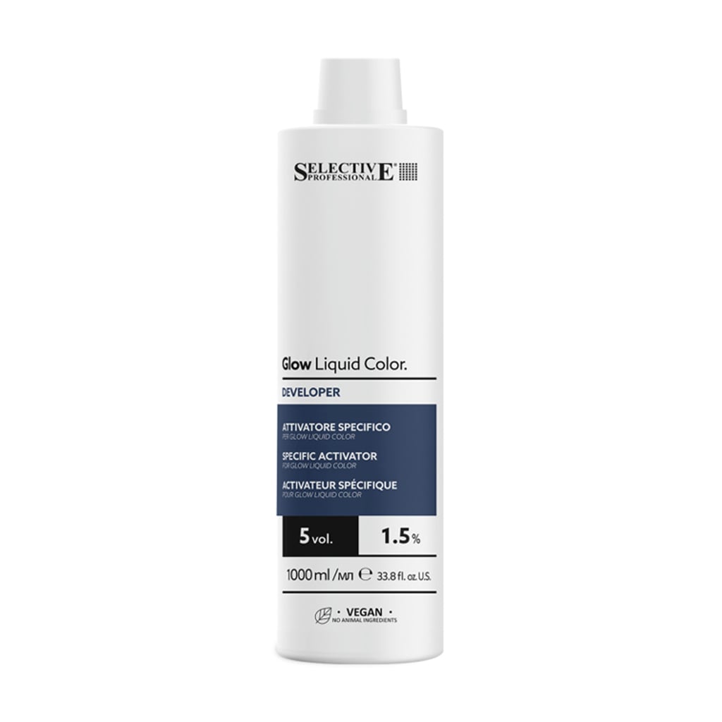 Активатор для фарби Selective Professional Glow Liquid Color Developer 5 Vol (1.5%), 1 л